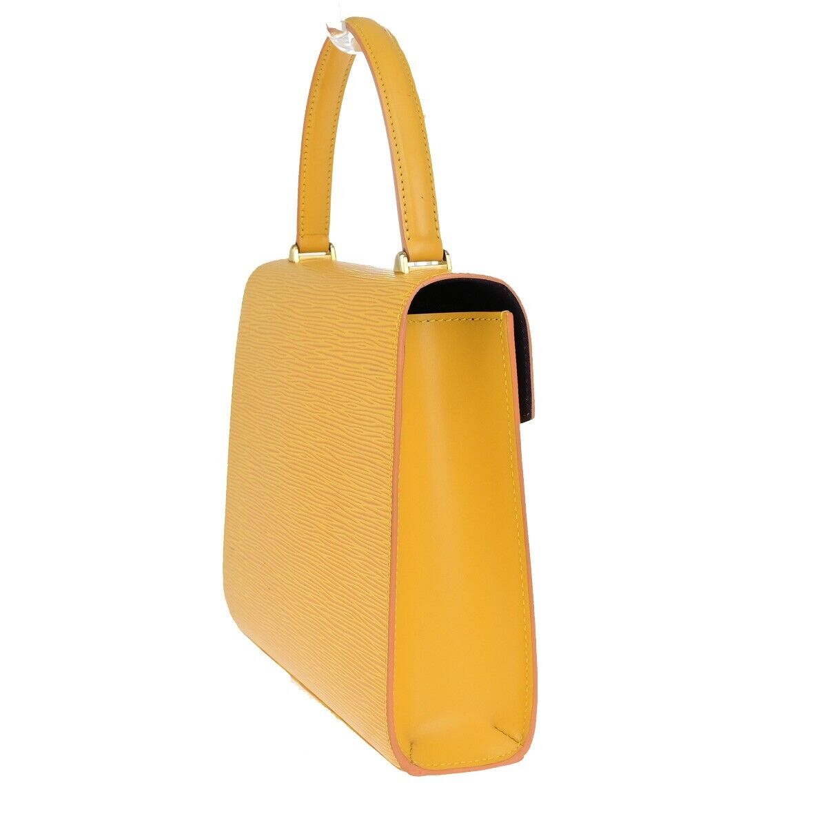 Louis Vuitton Malesherbes Yellow Leather Hand Bag