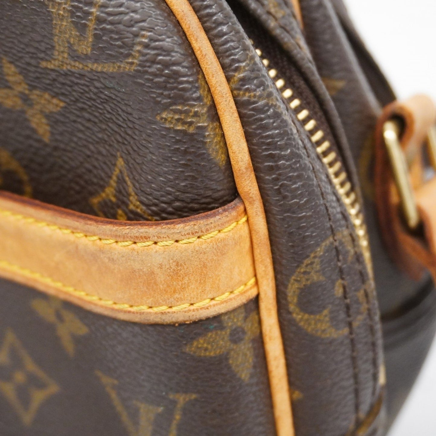 Louis Vuitton Reporter pm Brown Canvas Shoulder Bag