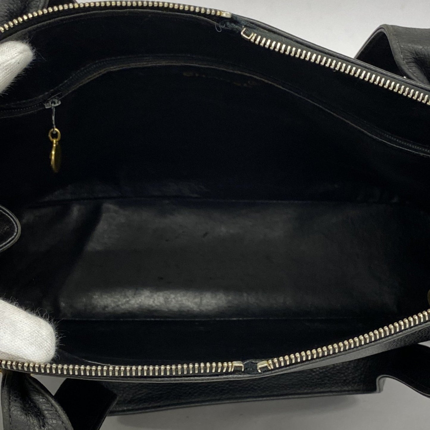 Chanel Black Leather Shopper Bag