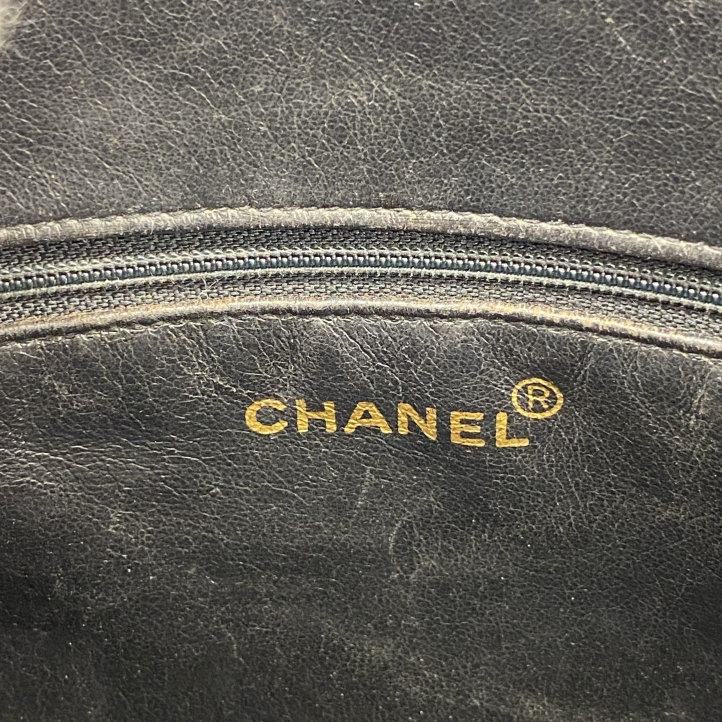 Chanel Black Leather Shopper Bag