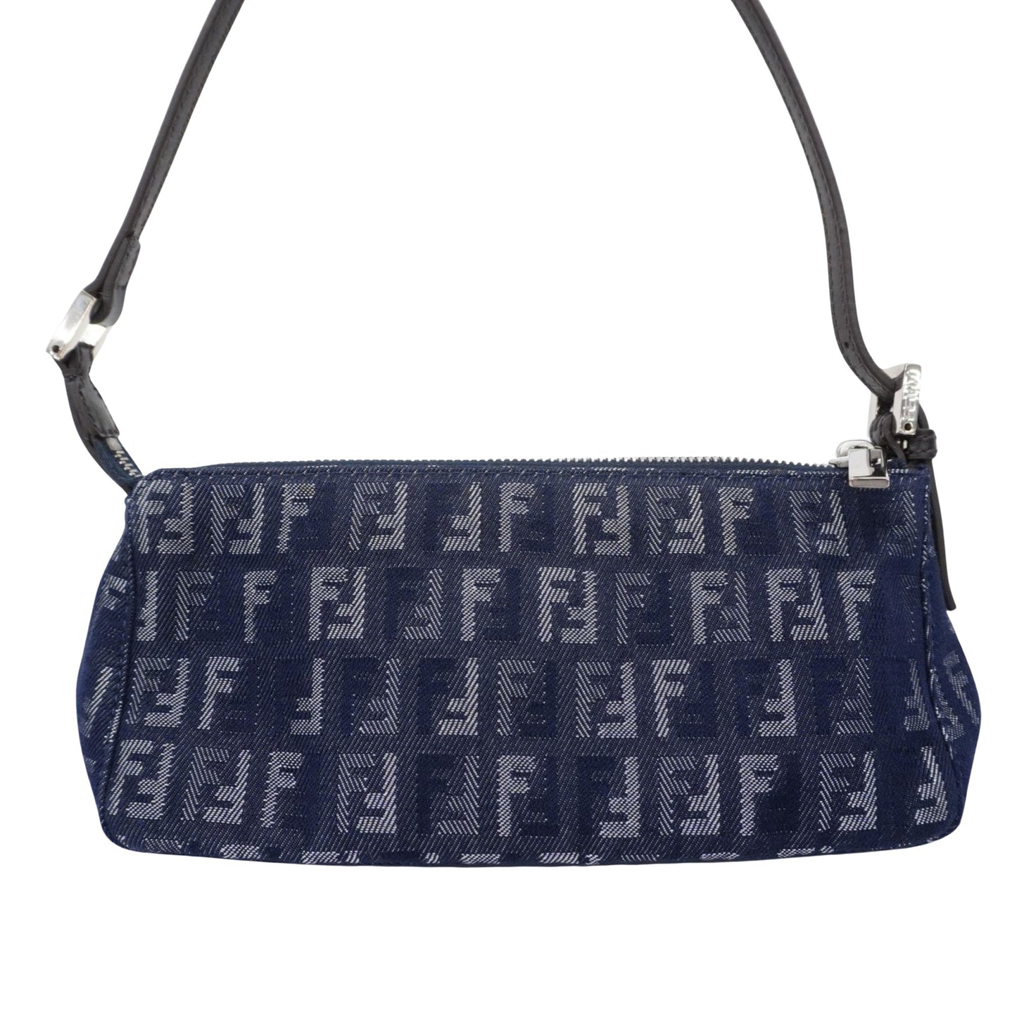 Fendi Navy Canvas Hand Bag