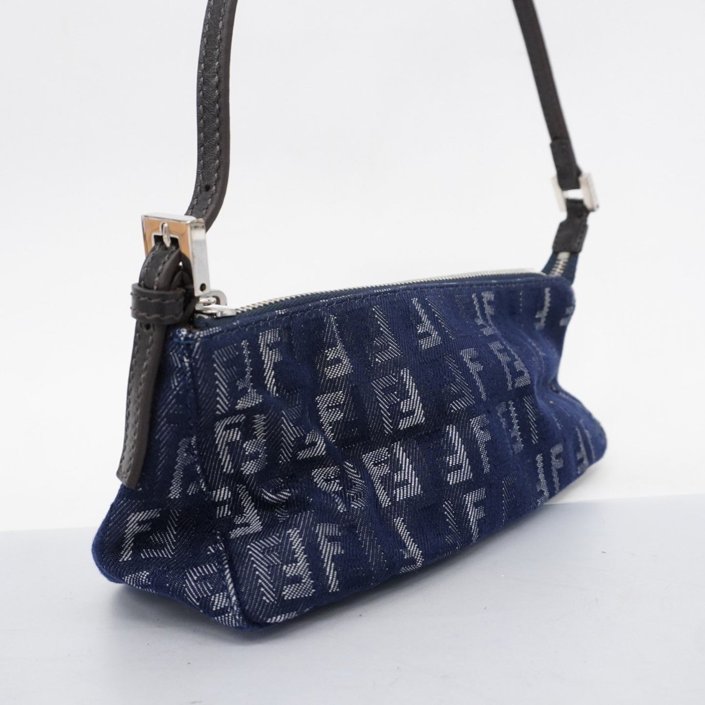 Fendi Navy Canvas Hand Bag