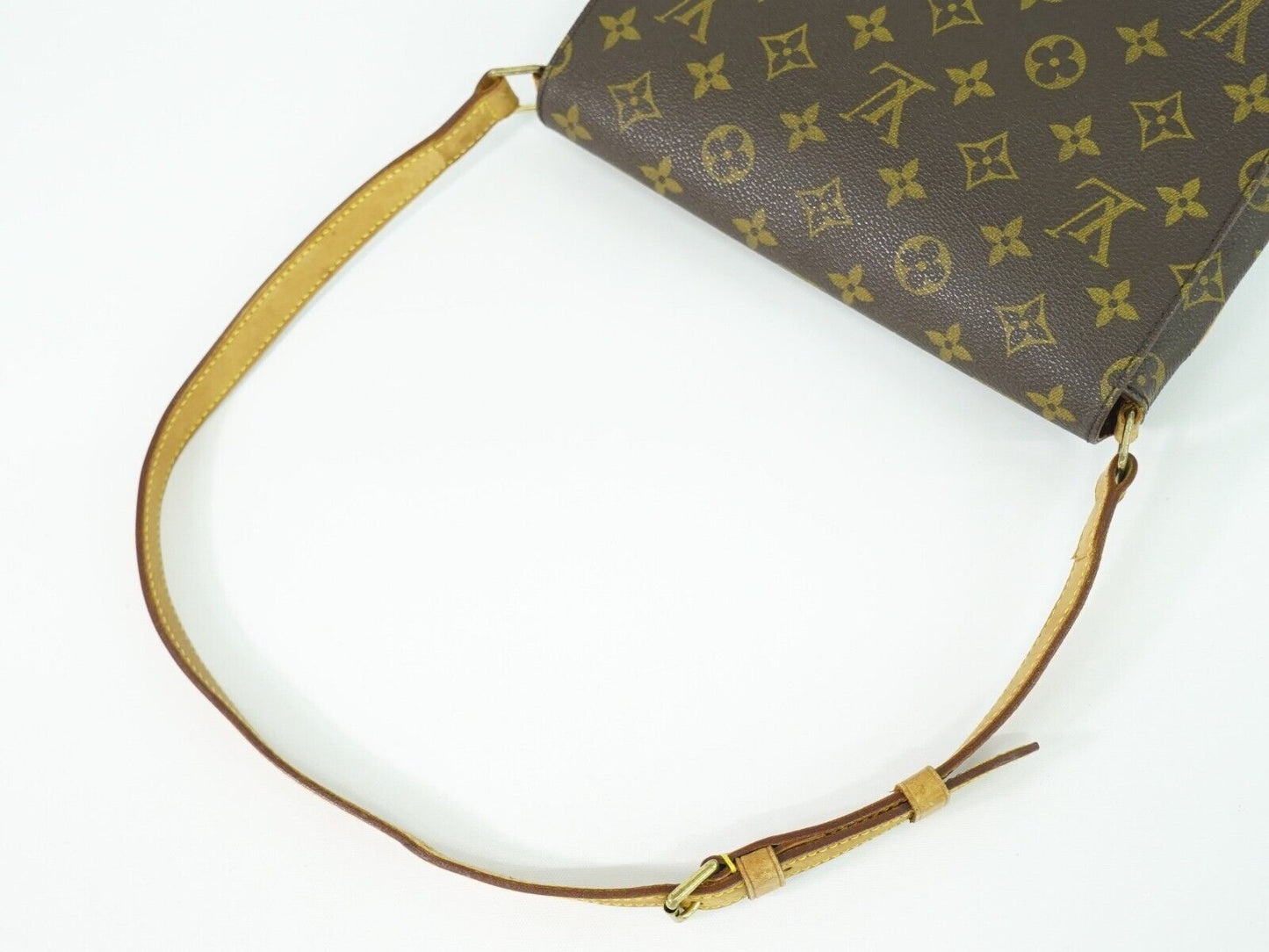 Louis Vuitton Musette Tango Brown Canvas Hand Bag