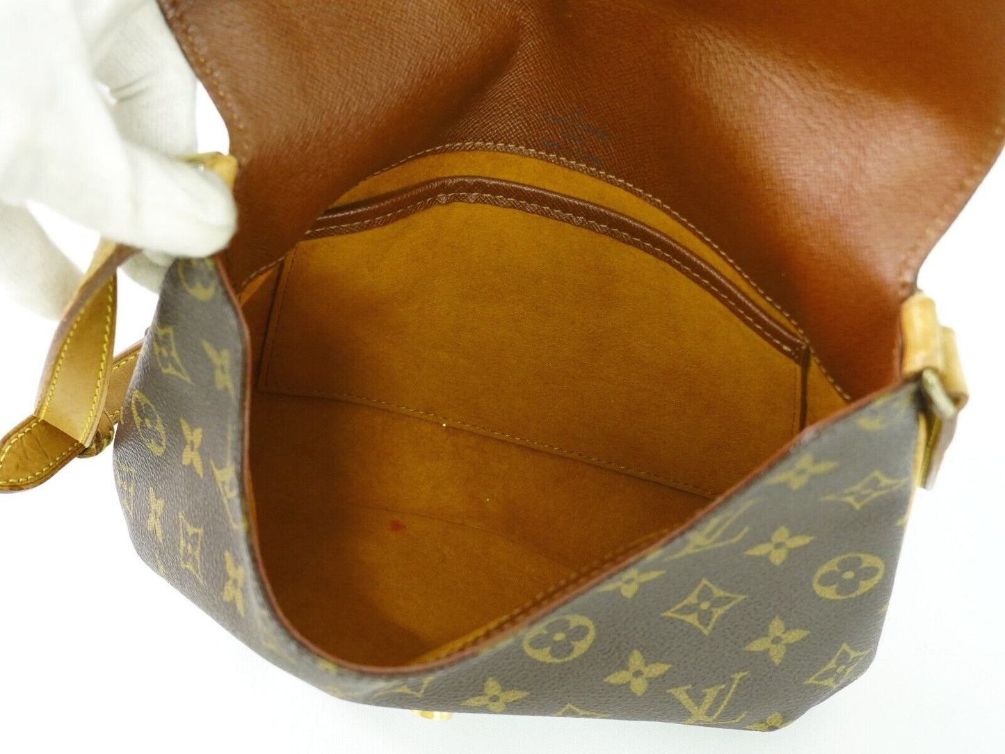 Louis Vuitton Musette Tango Brown Canvas Hand Bag