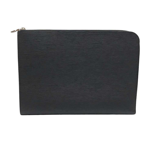 Louis Vuitton Pochette Jour Gm Black Leather Wallet Accessories