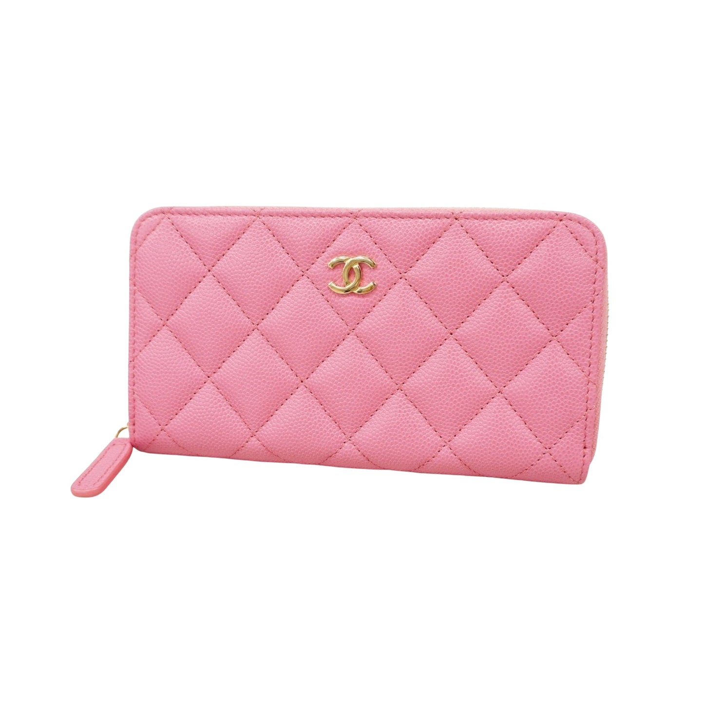 Chanel Pink Leather Wallet Accessories