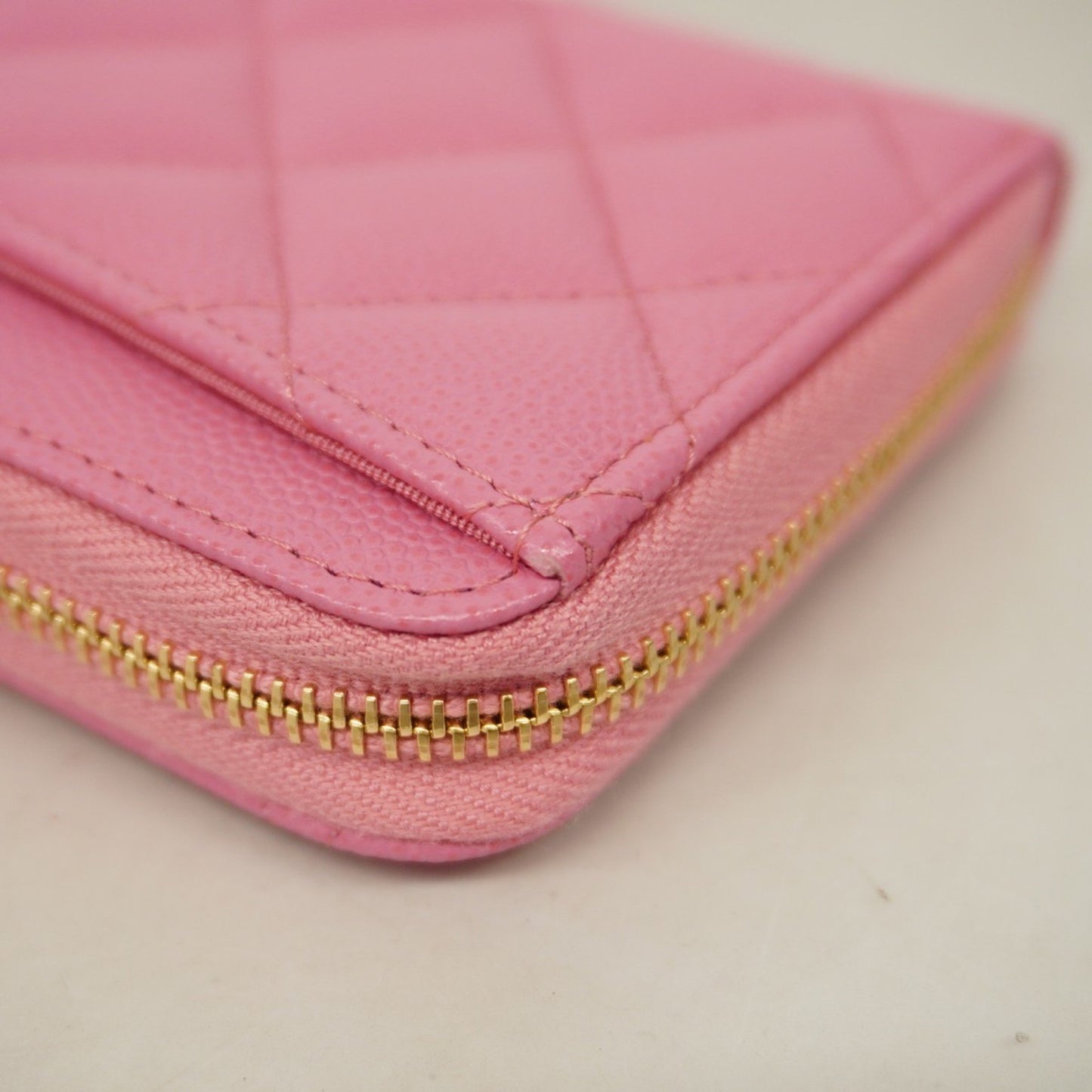 Chanel Pink Leather Wallet Accessories