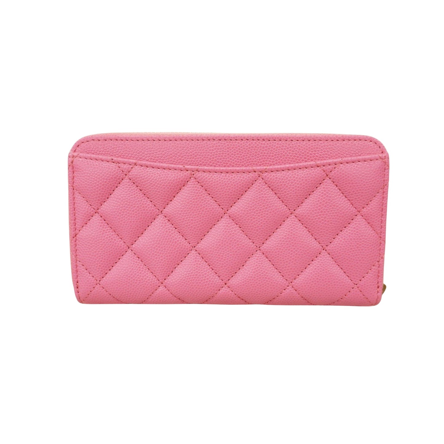 Chanel Pink Leather Wallet Accessories