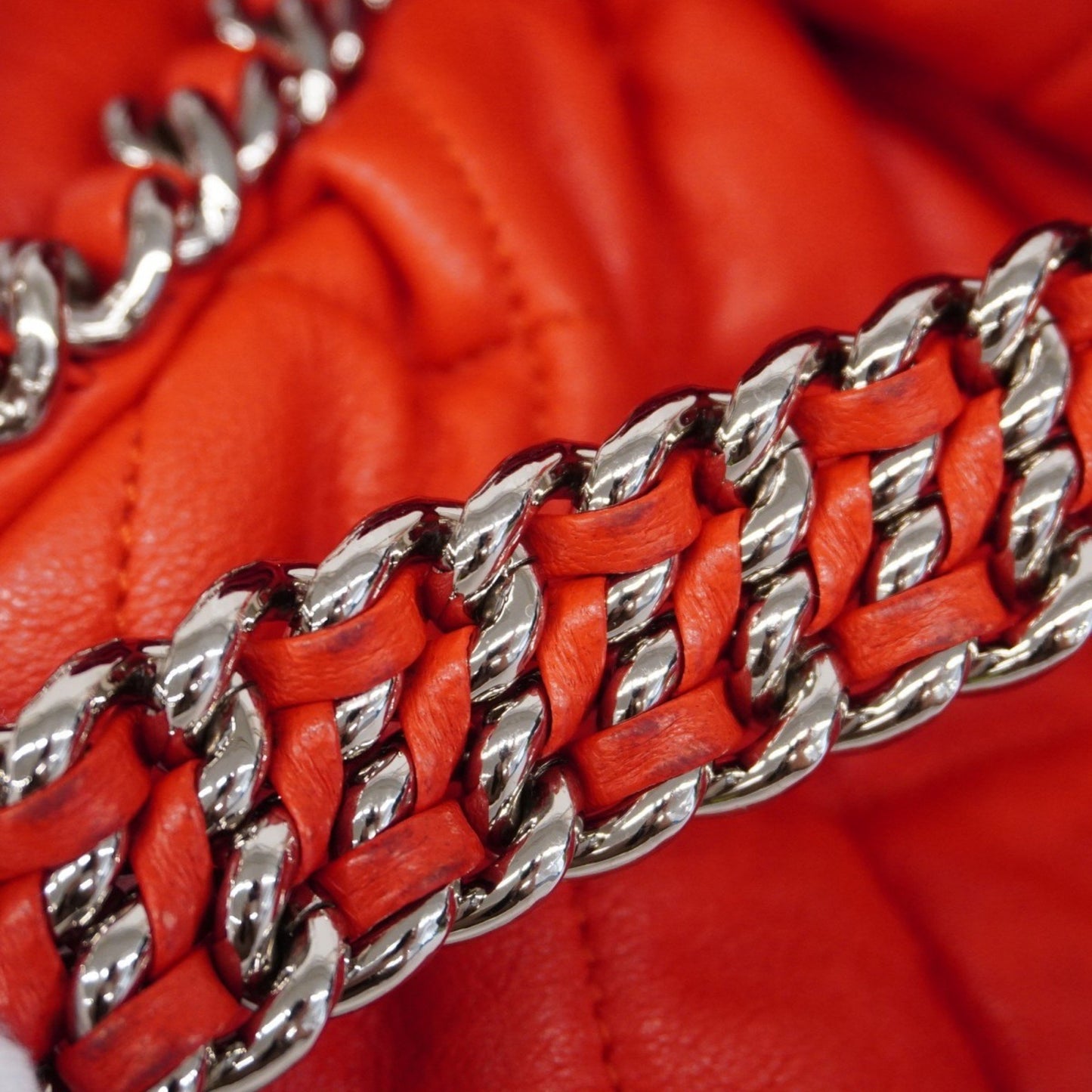 Chanel Timeless Red Leather Shoulder Bag