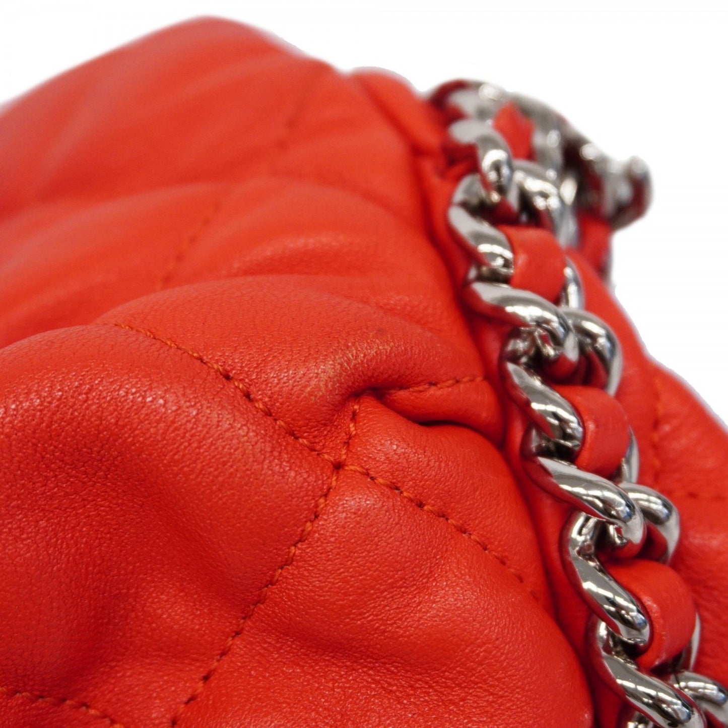 Chanel Timeless Red Leather Shoulder Bag