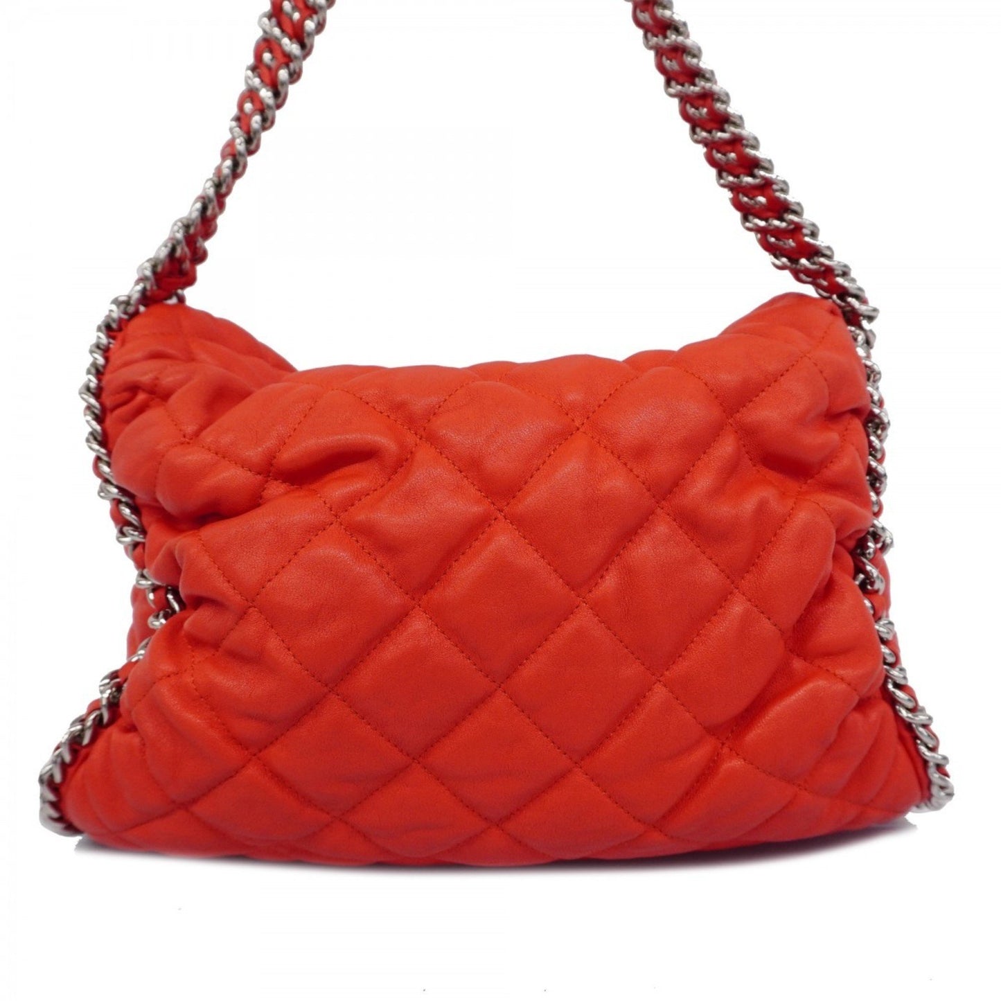 Chanel Timeless Red Leather Shoulder Bag