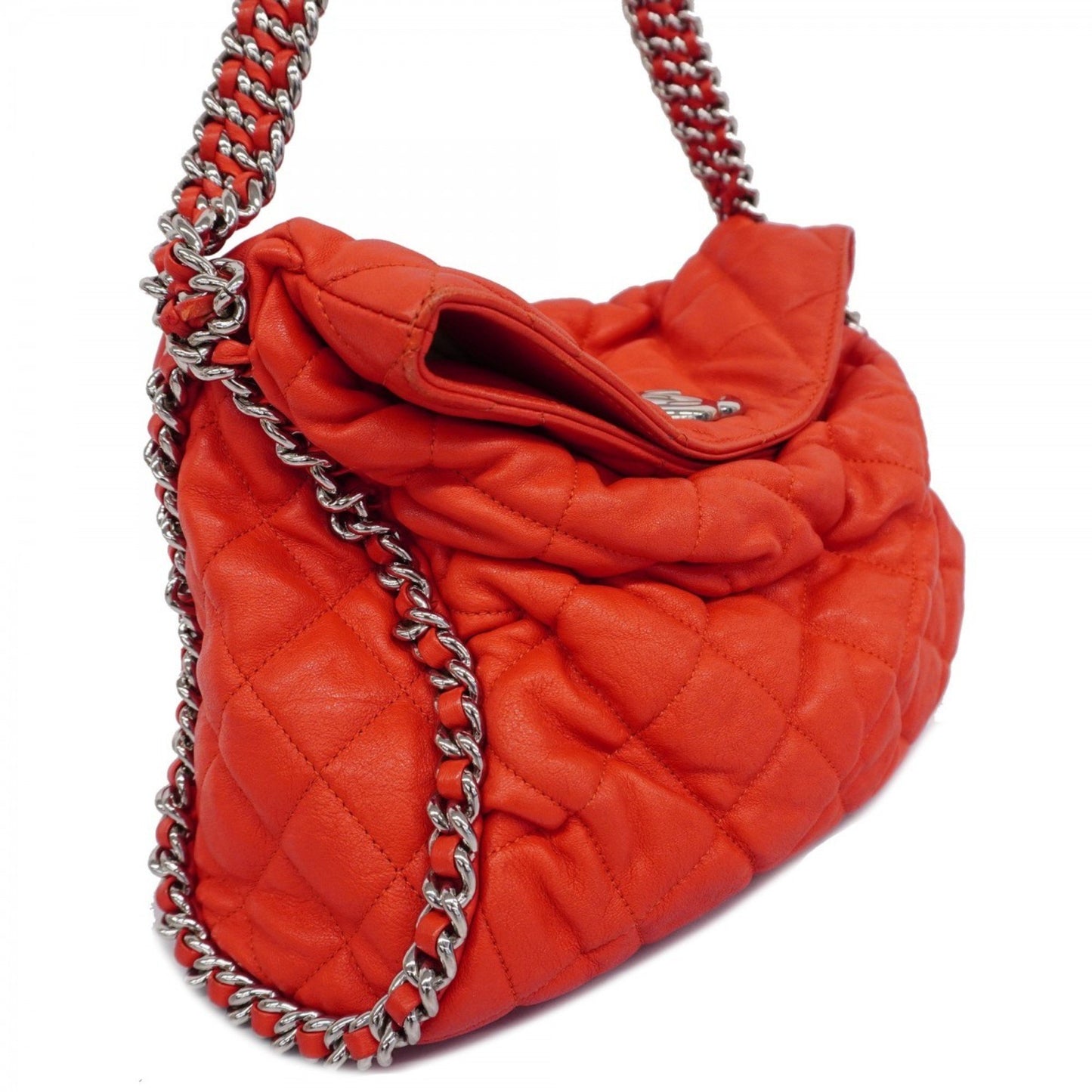 Chanel Timeless Red Leather Shoulder Bag