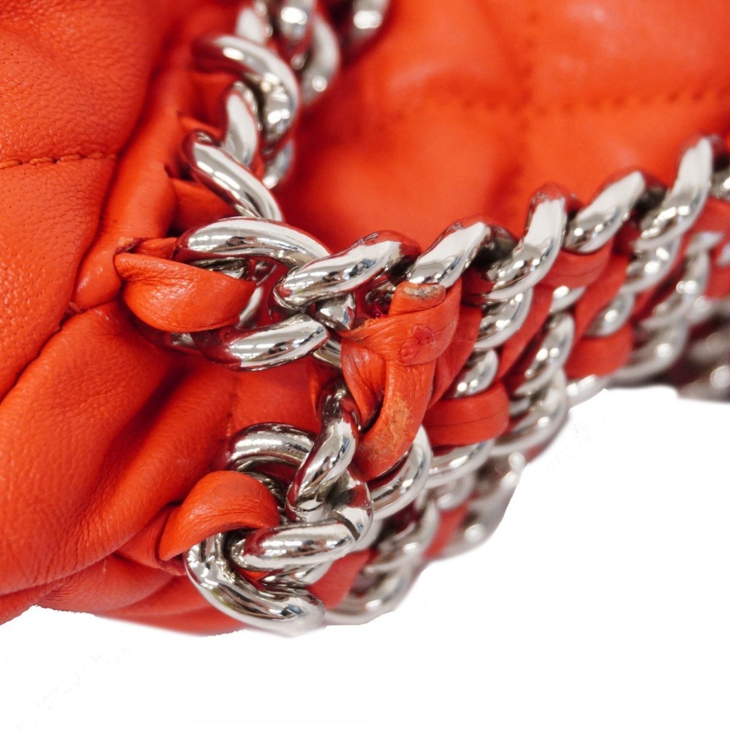 Chanel Timeless Red Leather Shoulder Bag