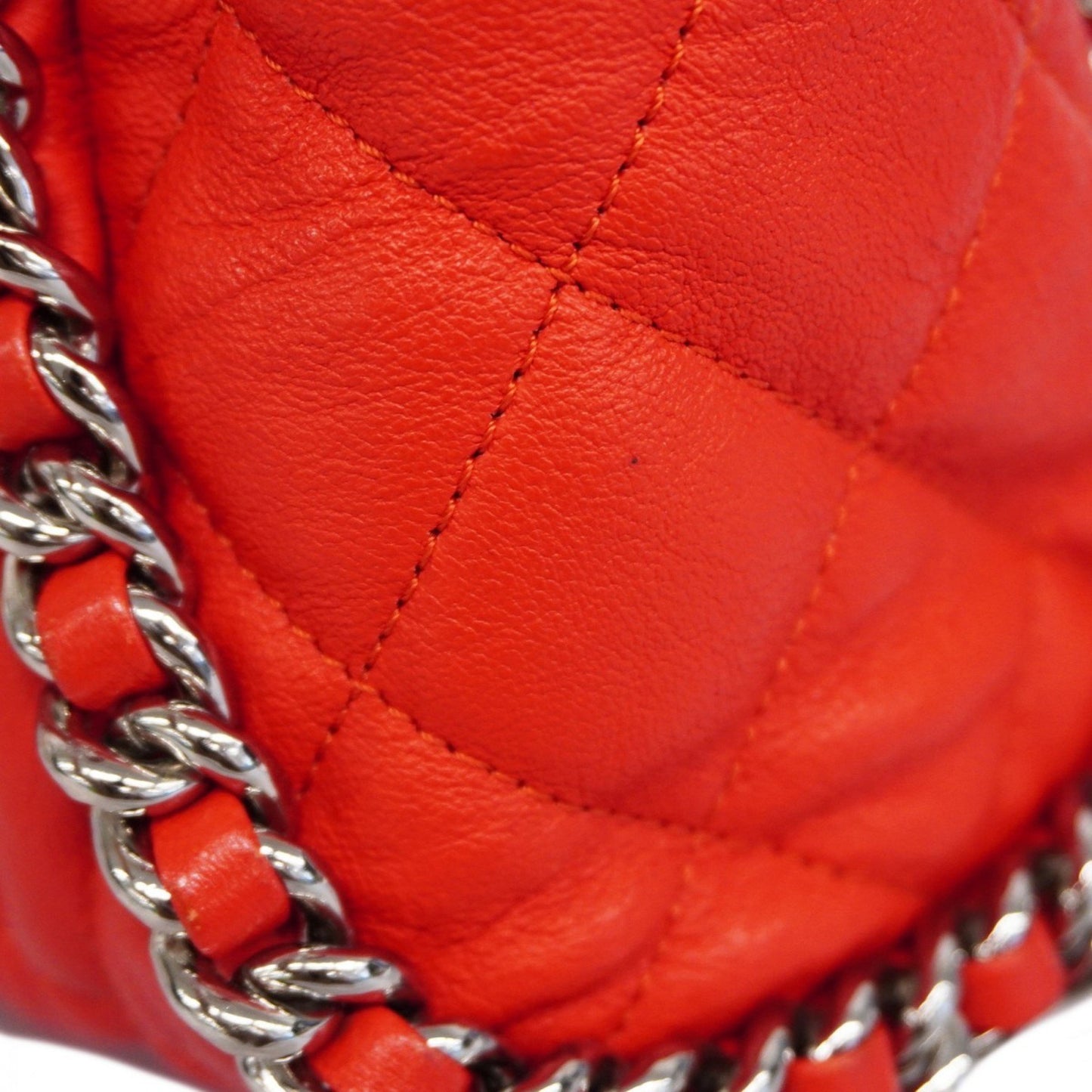 Chanel Timeless Red Leather Shoulder Bag