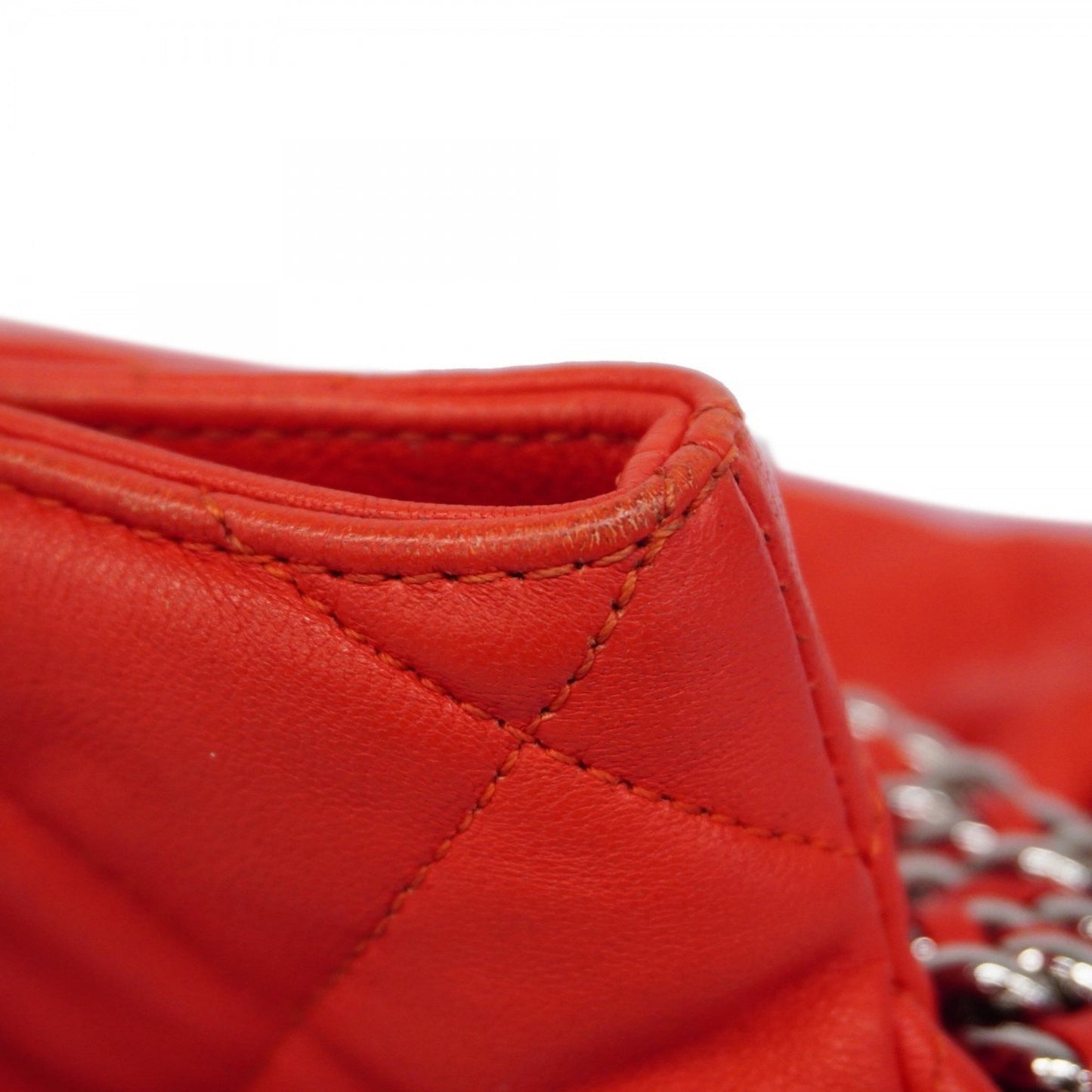 Chanel Timeless Red Leather Shoulder Bag