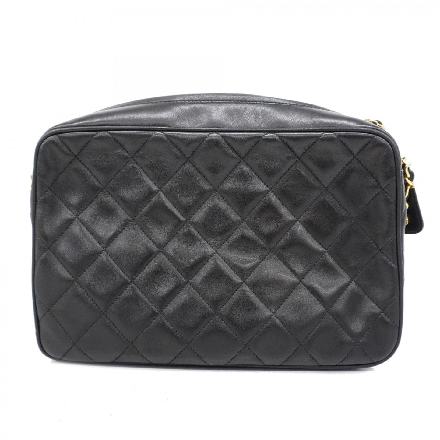 Chanel Camera Black Leather Shoulder Bag