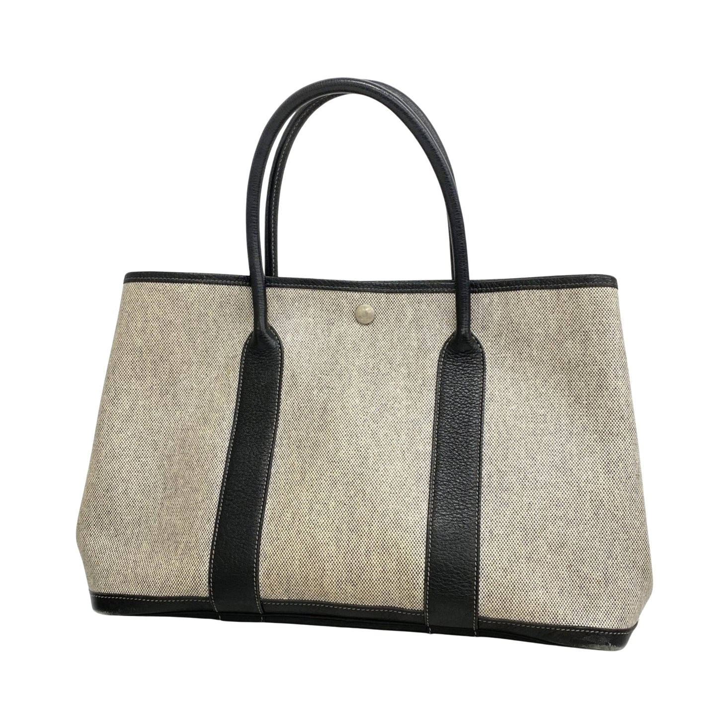 Hermès Garden Party Grey Canvas Tote Bag