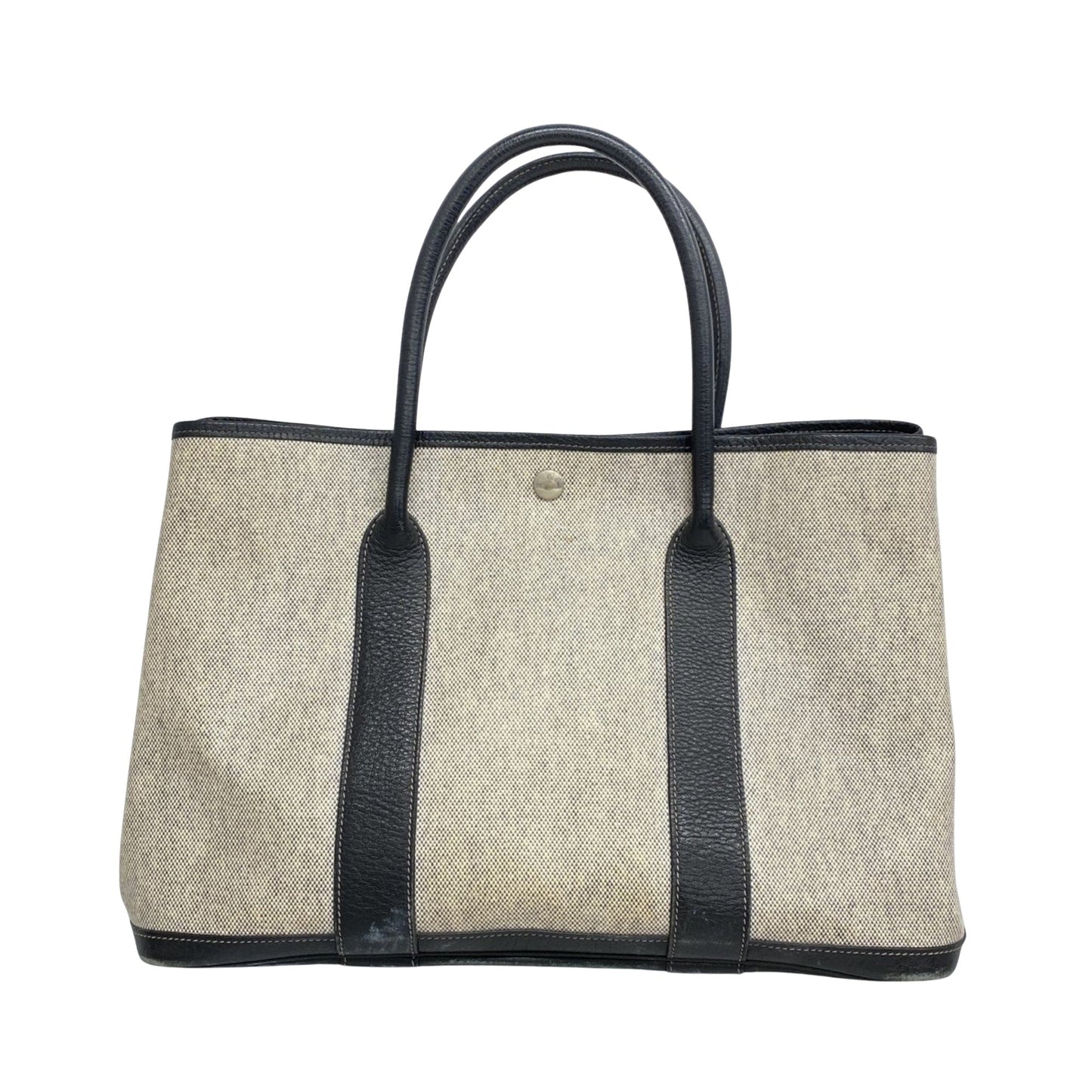 Hermès Garden Party Grey Canvas Tote Bag