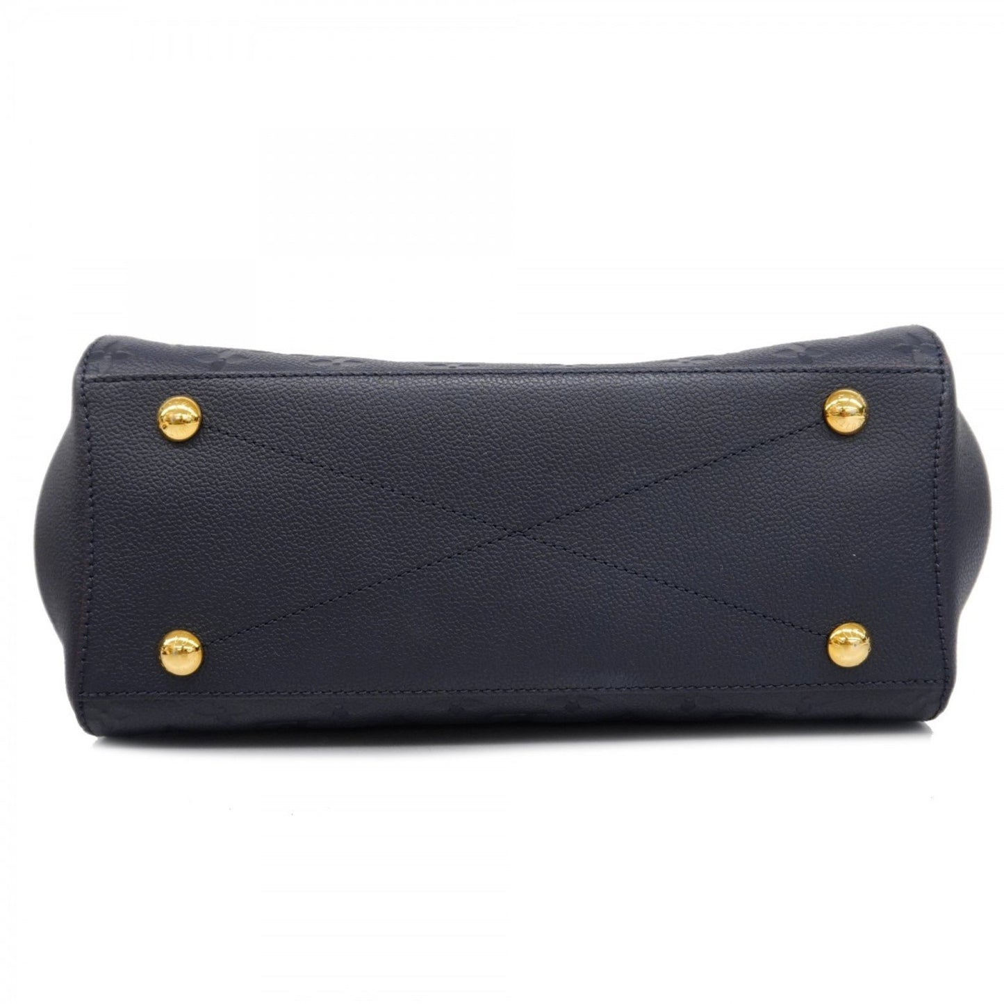 Louis Vuitton Montaigne Navy Leather Hand Bag