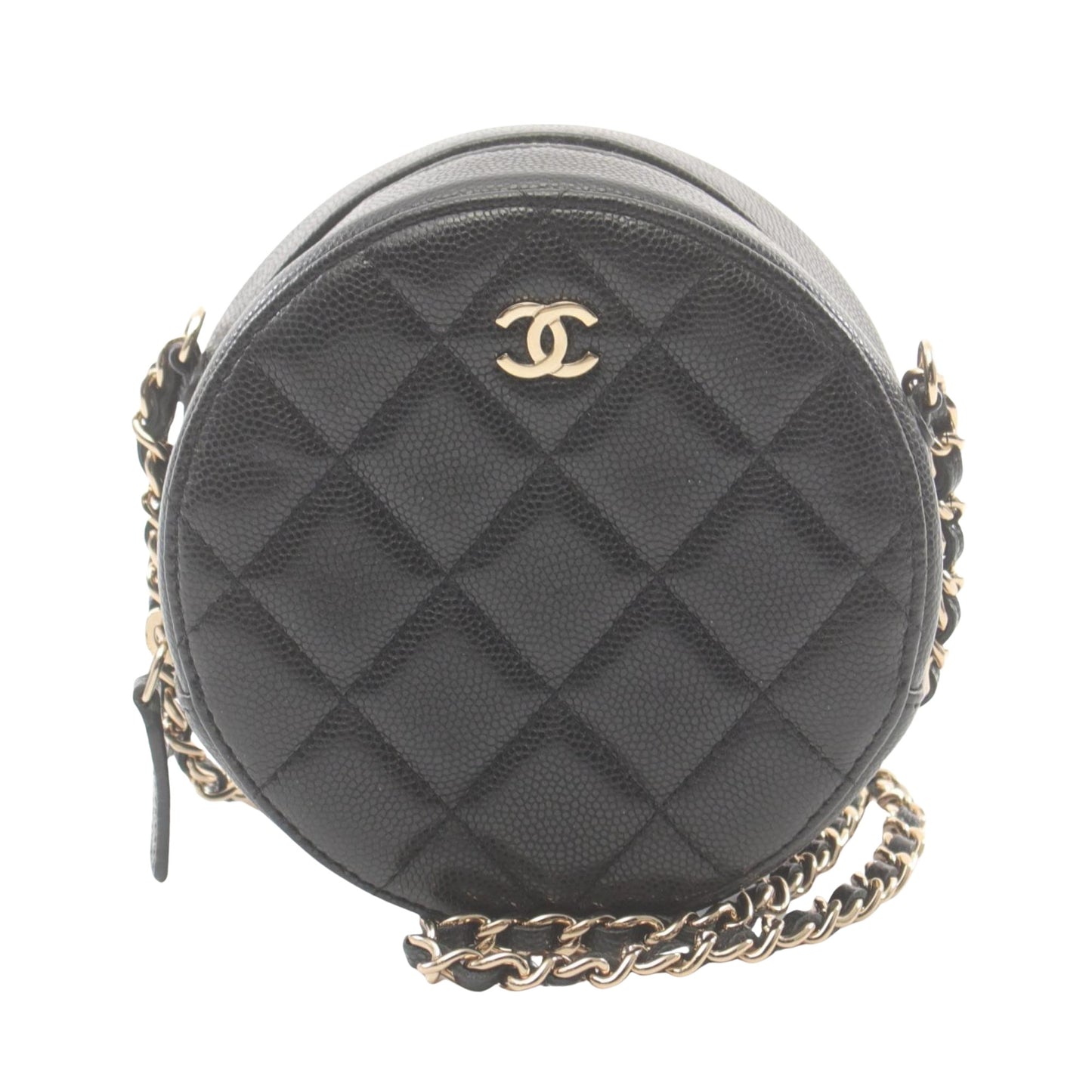 Chanel Black Leather Shopper Bag