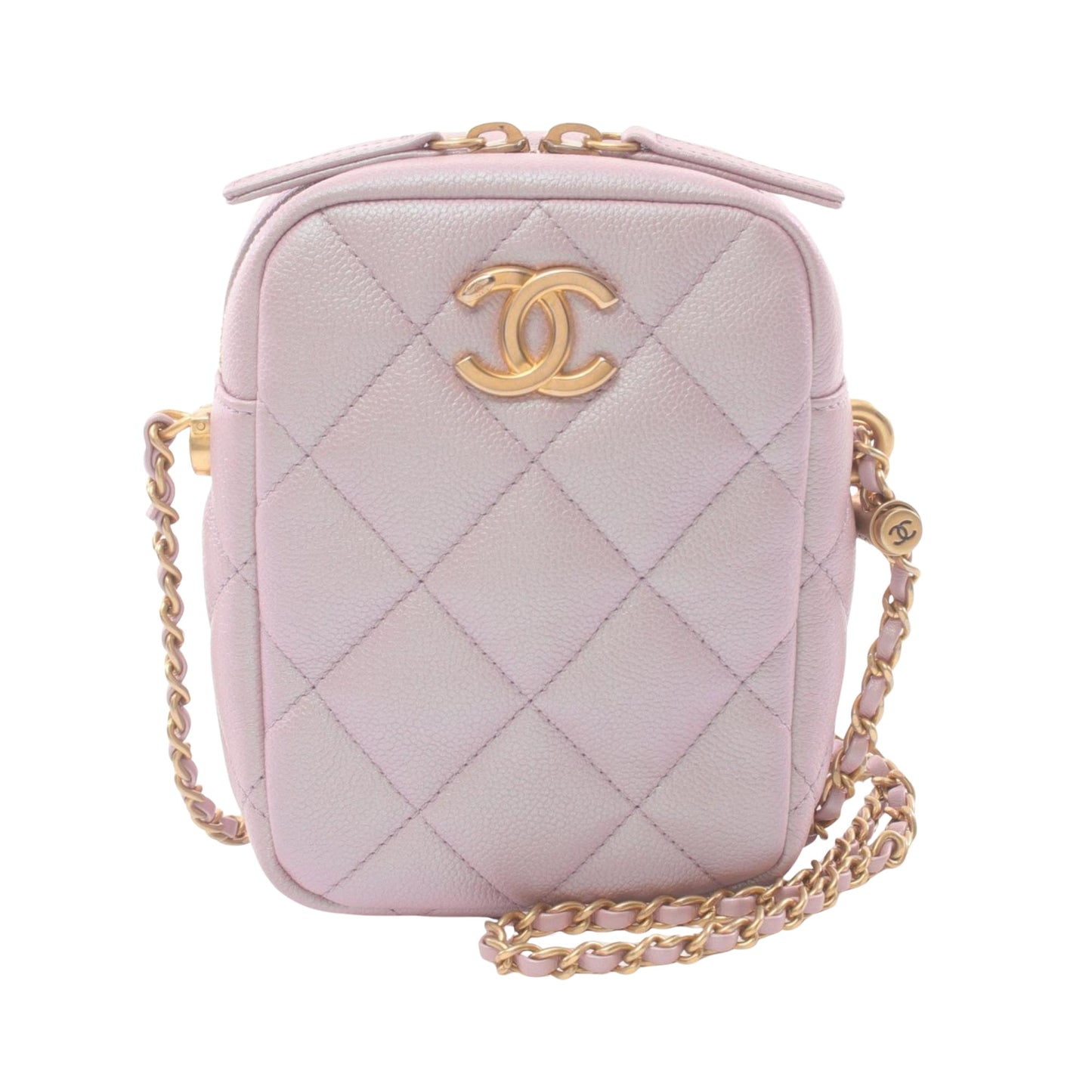 Chanel Pink Leather Shopper Bag