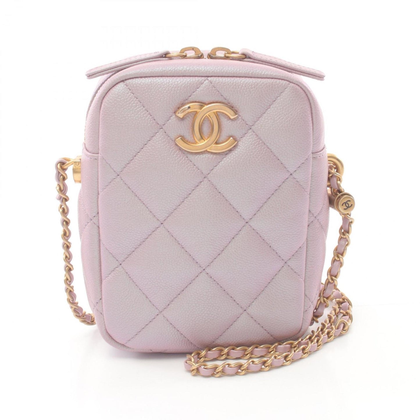 Chanel Pink Leather Shopper Bag