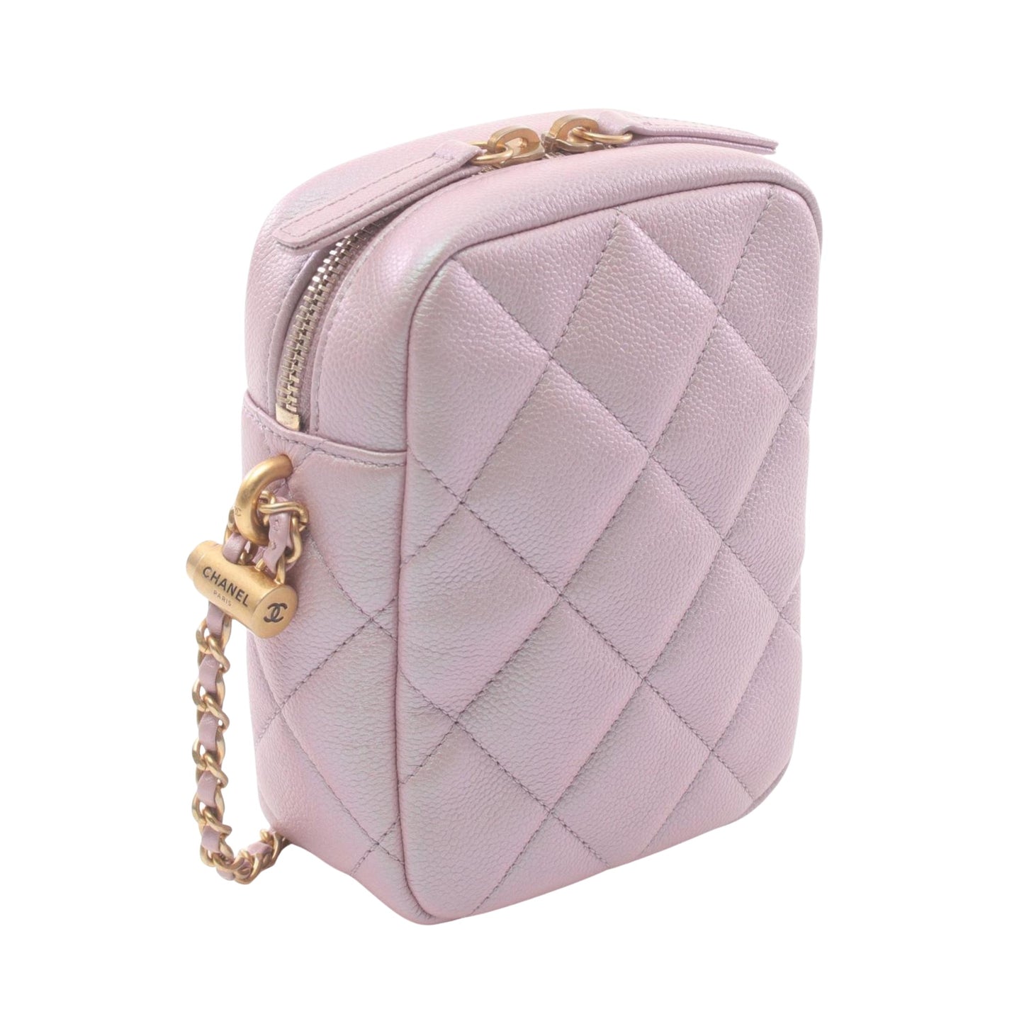 Chanel Pink Leather Shopper Bag