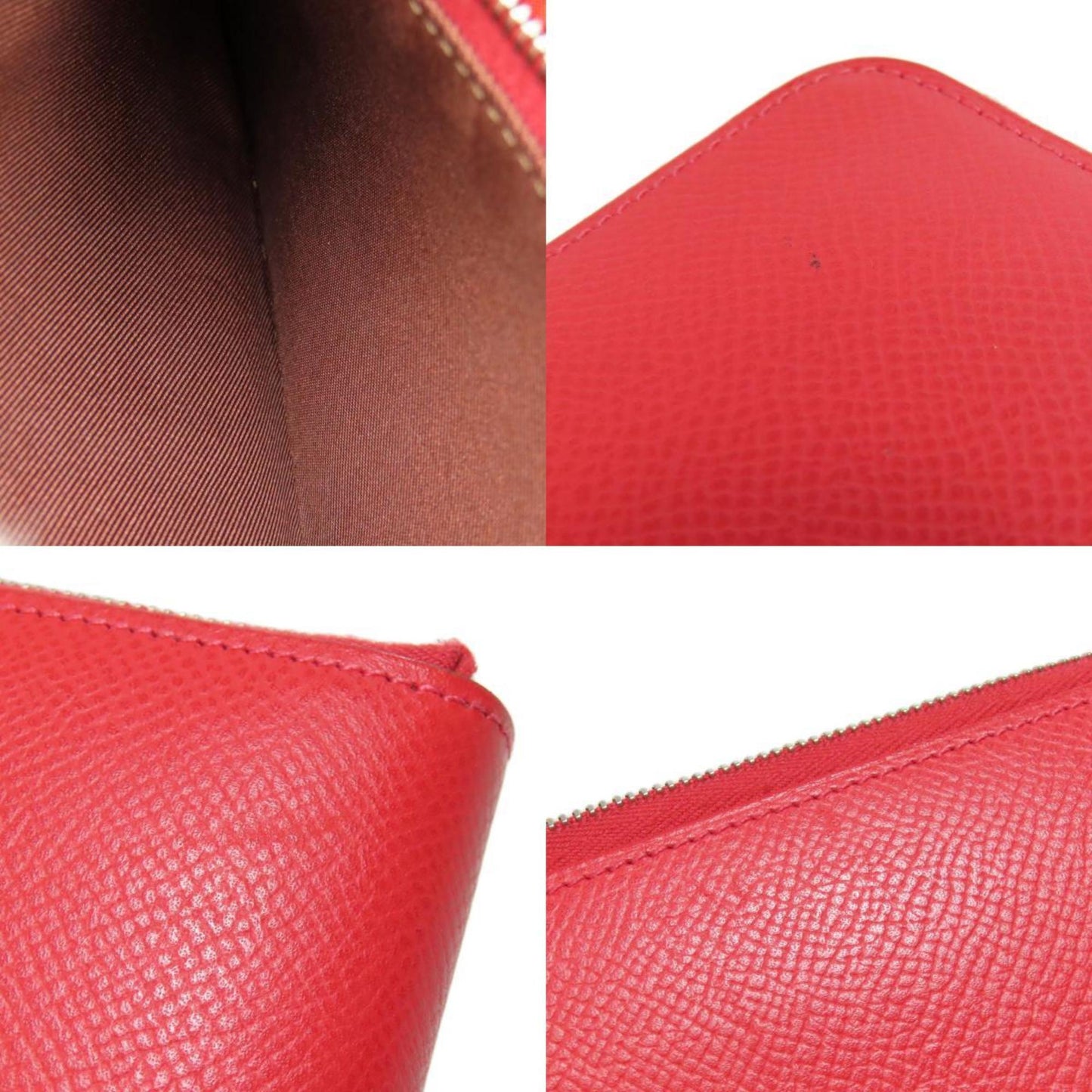 Hermès Silk'In Red Leather Wallet Accessories