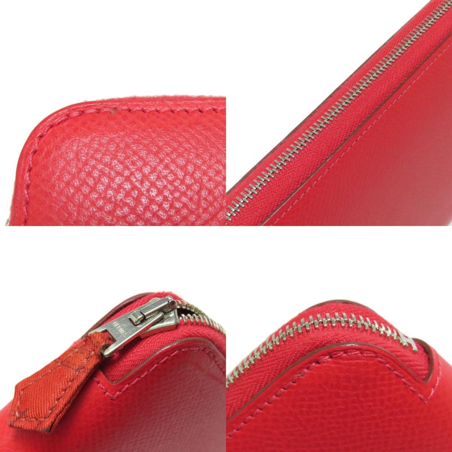 Hermès Silk'In Red Leather Wallet Accessories