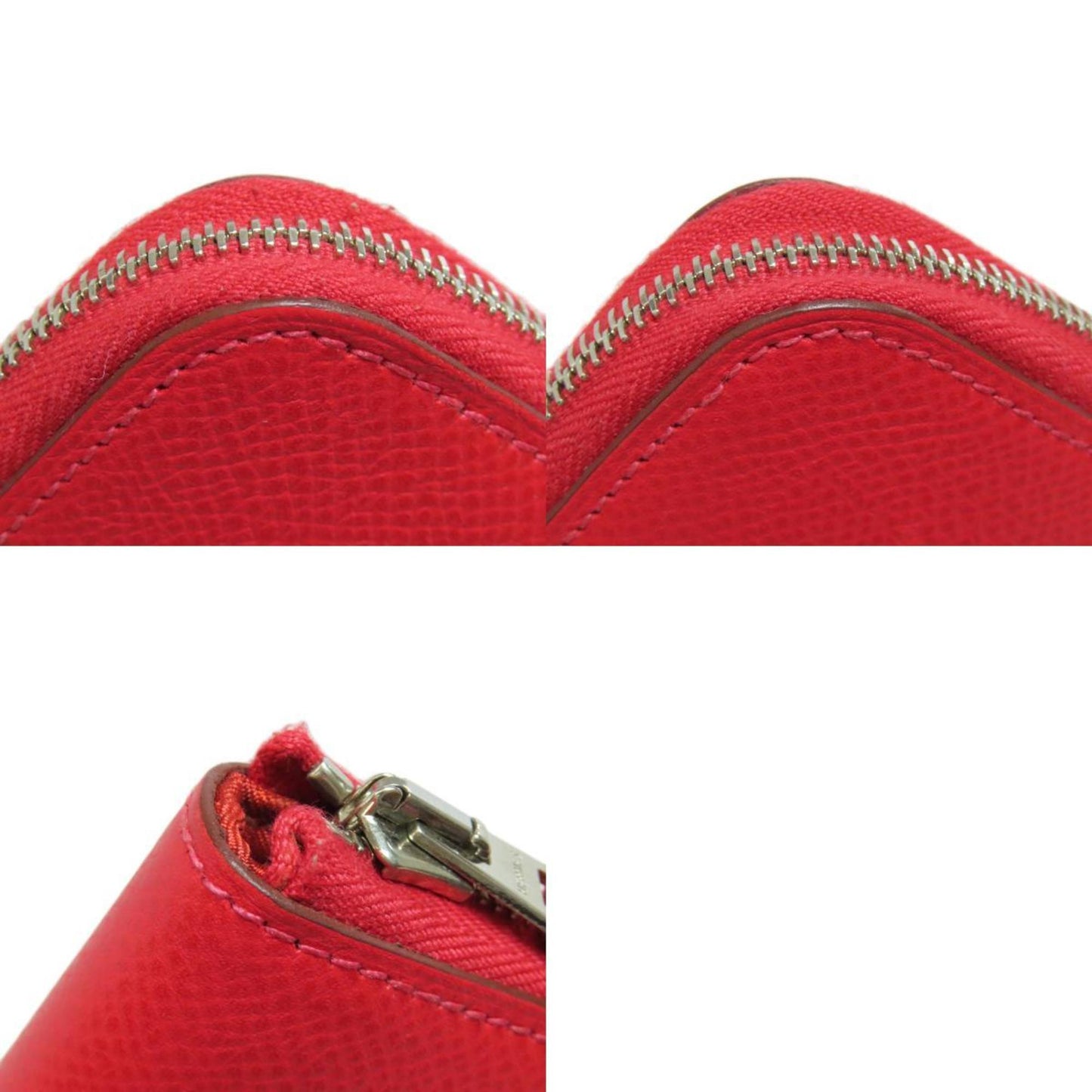 Hermès Silk'In Red Leather Wallet Accessories