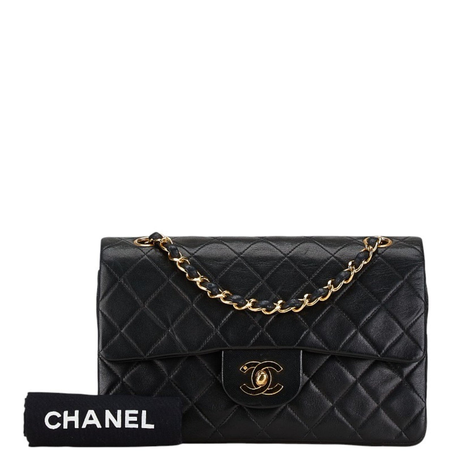 Chanel Timeless Black Leather Shoulder Bag