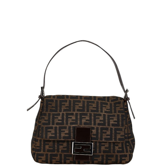 Fendi Mamma Baguette Brown Calfskin Hand Bag