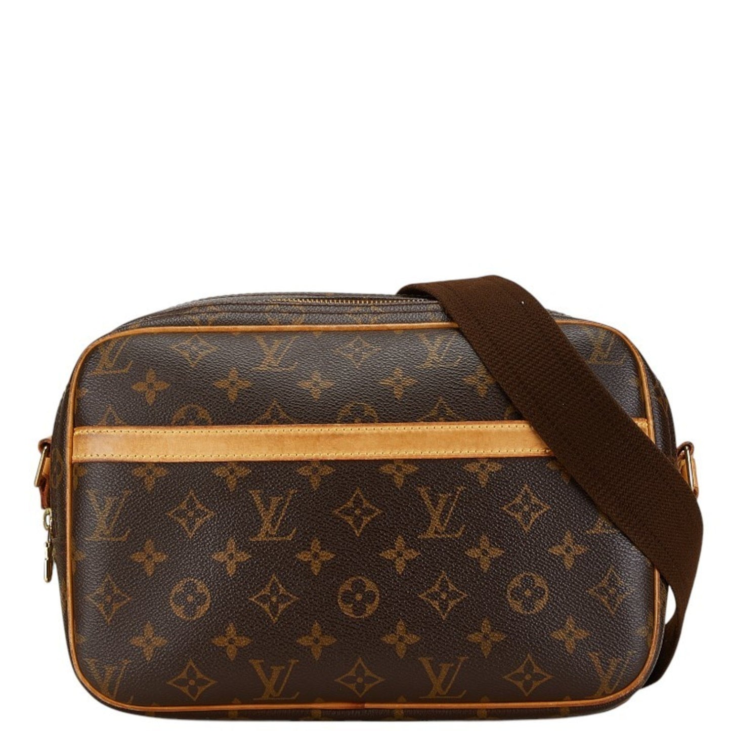 Louis Vuitton Reporter pm Brown Canvas Shoulder Bag