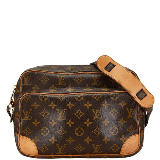 Louis Vuitton Nile Brown Canvas Shoulder Bag