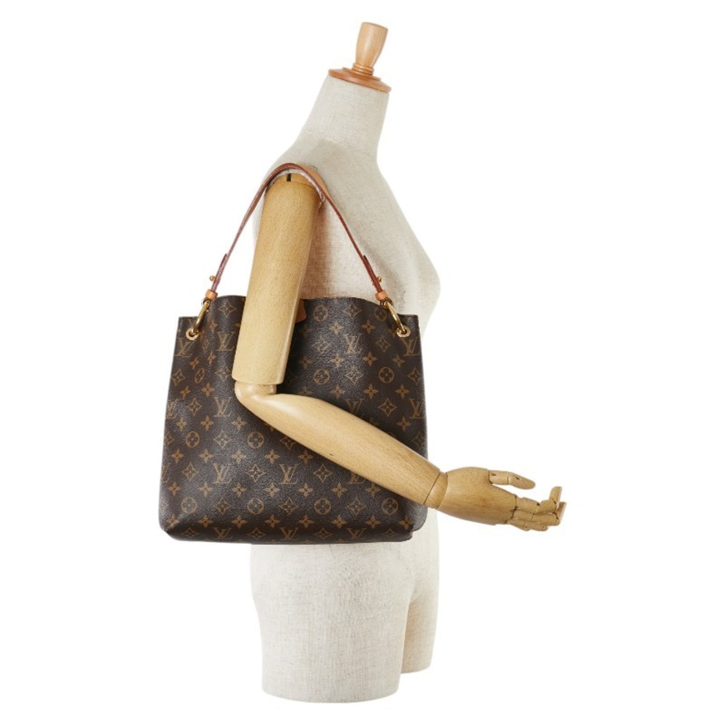 Louis Vuitton Graceful Brown Canvas Tote Bag