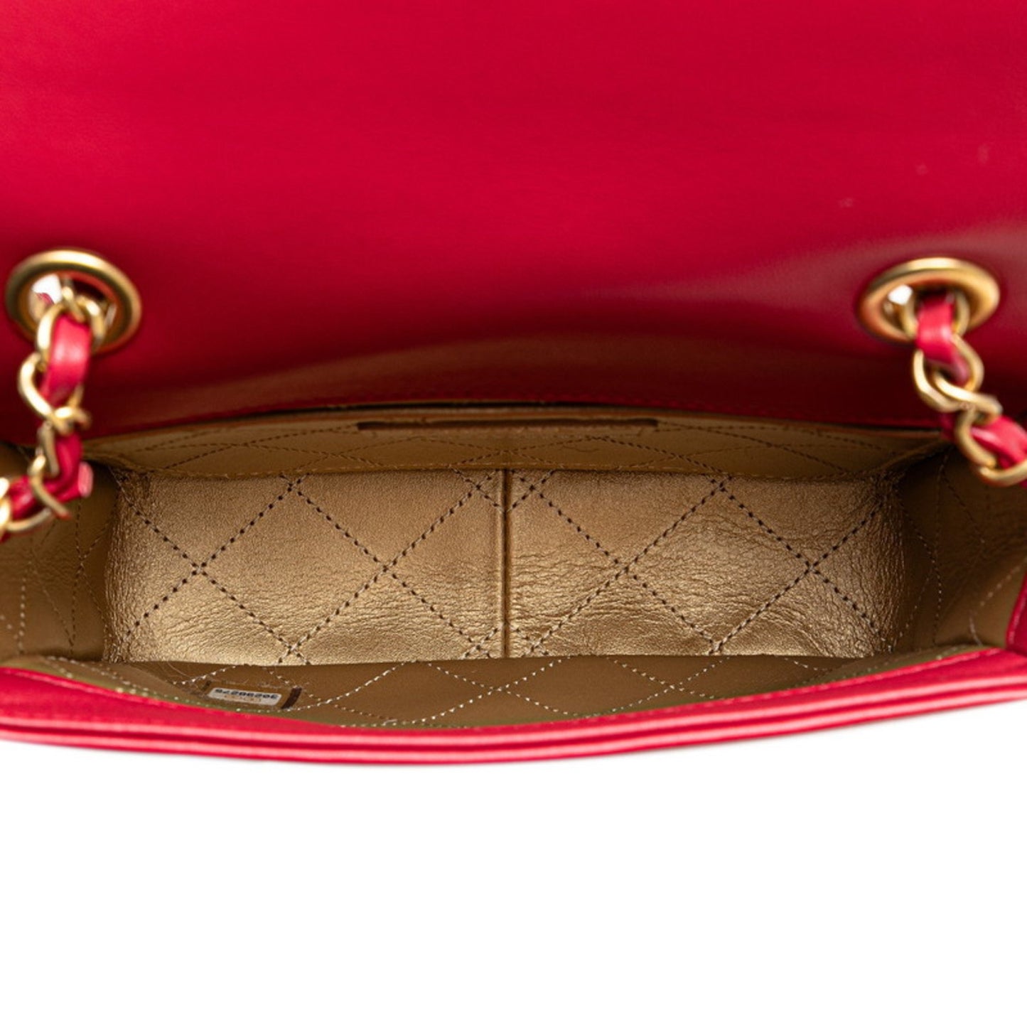 Chanel Coco Mark Red Leather Shoulder Bag