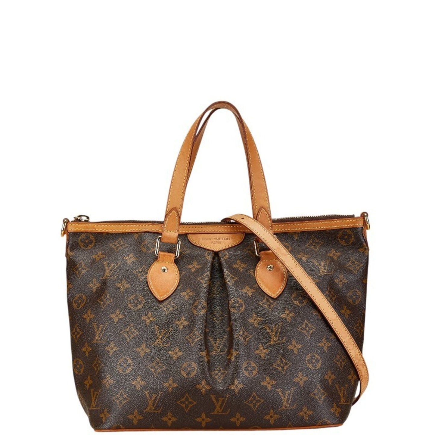 Louis Vuitton Palermo PM Brown Canvas Tote Bag