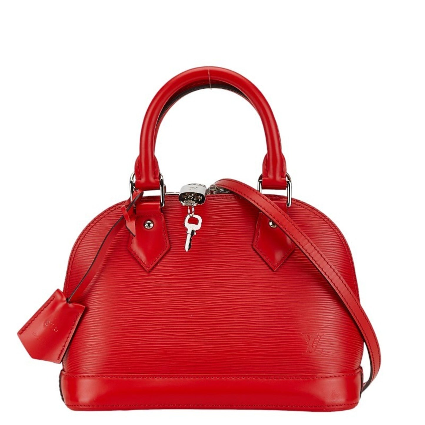 Louis Vuitton Alma BB Red Leather Shoulder Bag