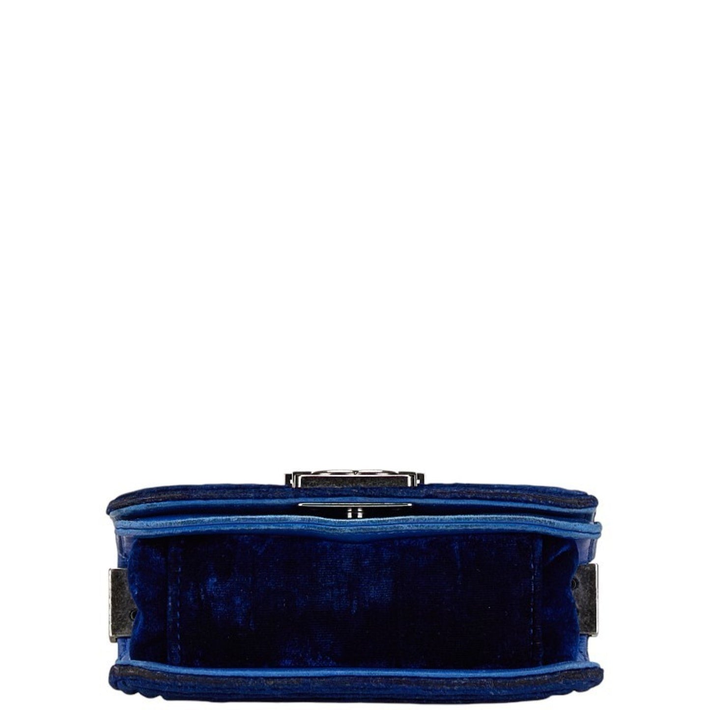 Chanel Boy Blue Velvet Shoulder Bag