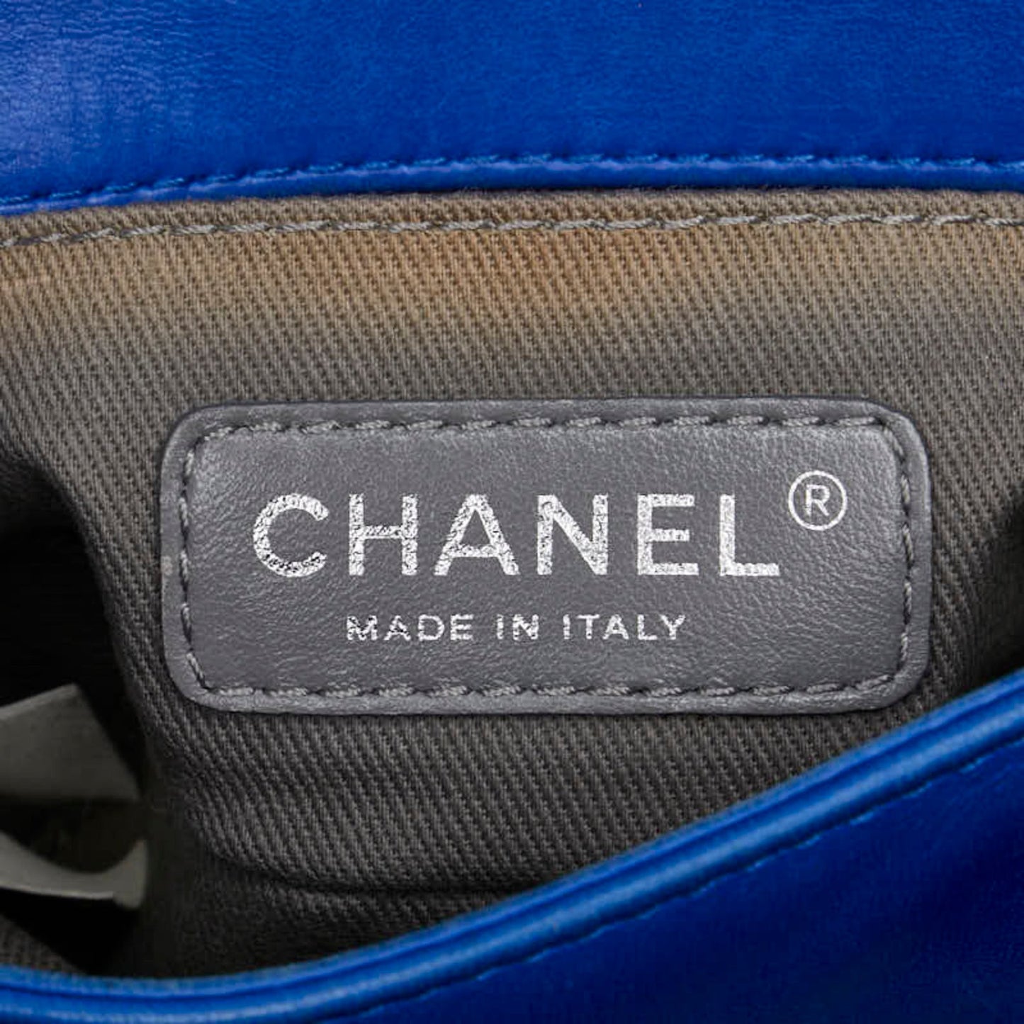 Chanel Boy Blue Velvet Shoulder Bag