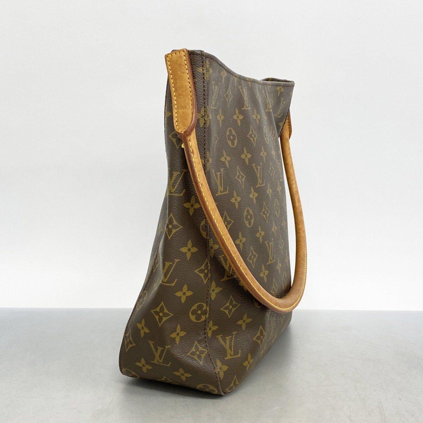 Louis Vuitton Looping GM Brown Canvas Shoulder Bag