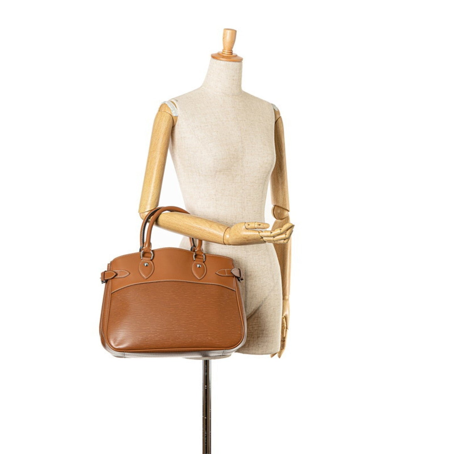 Louis Vuitton Brown Leather Tote Bag