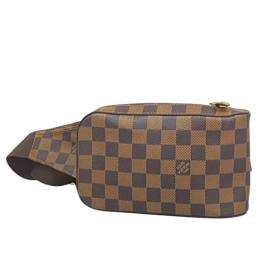 Louis Vuitton Geronimos Brown Canvas Shoulder Bag