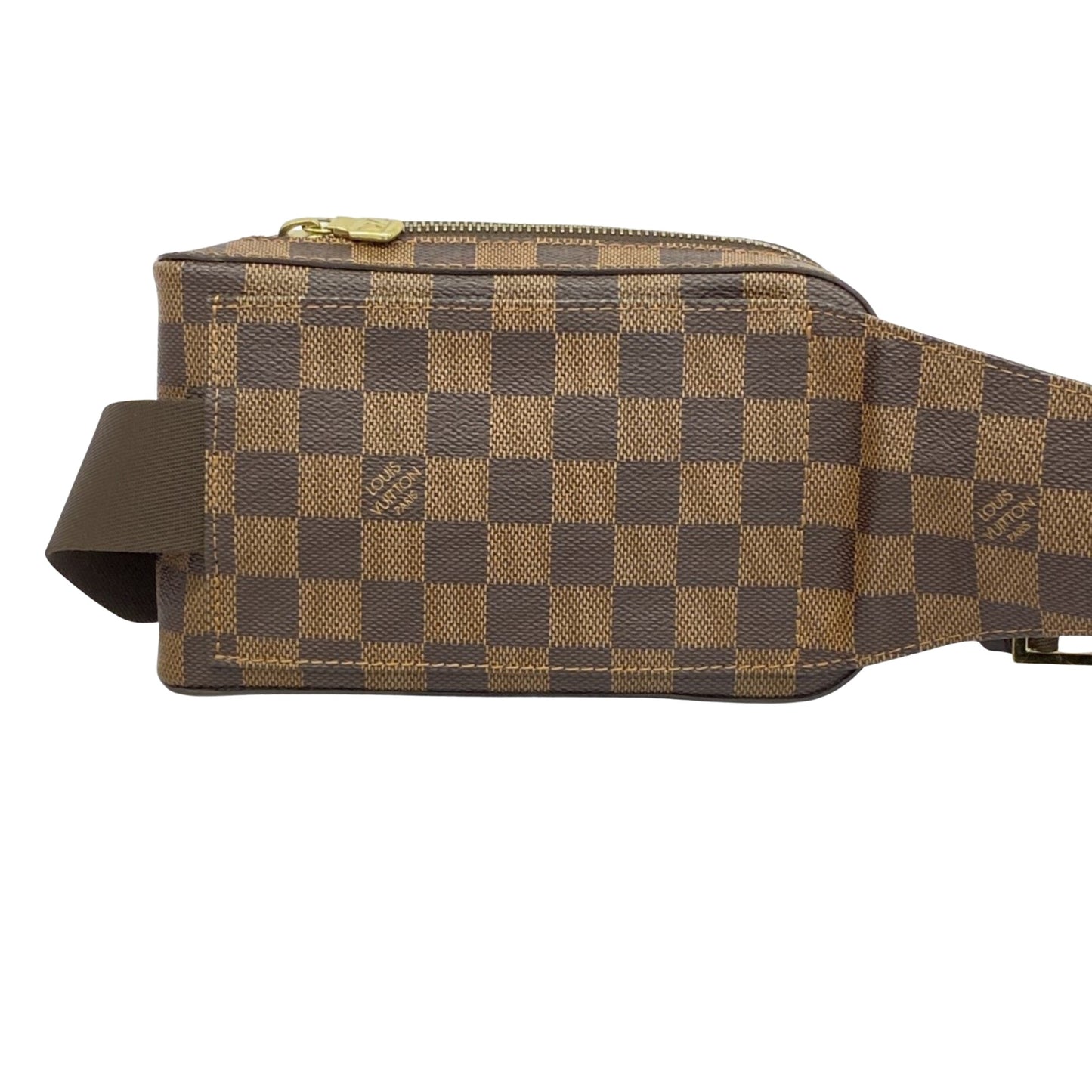 Louis Vuitton Geronimos Brown Canvas Shoulder Bag