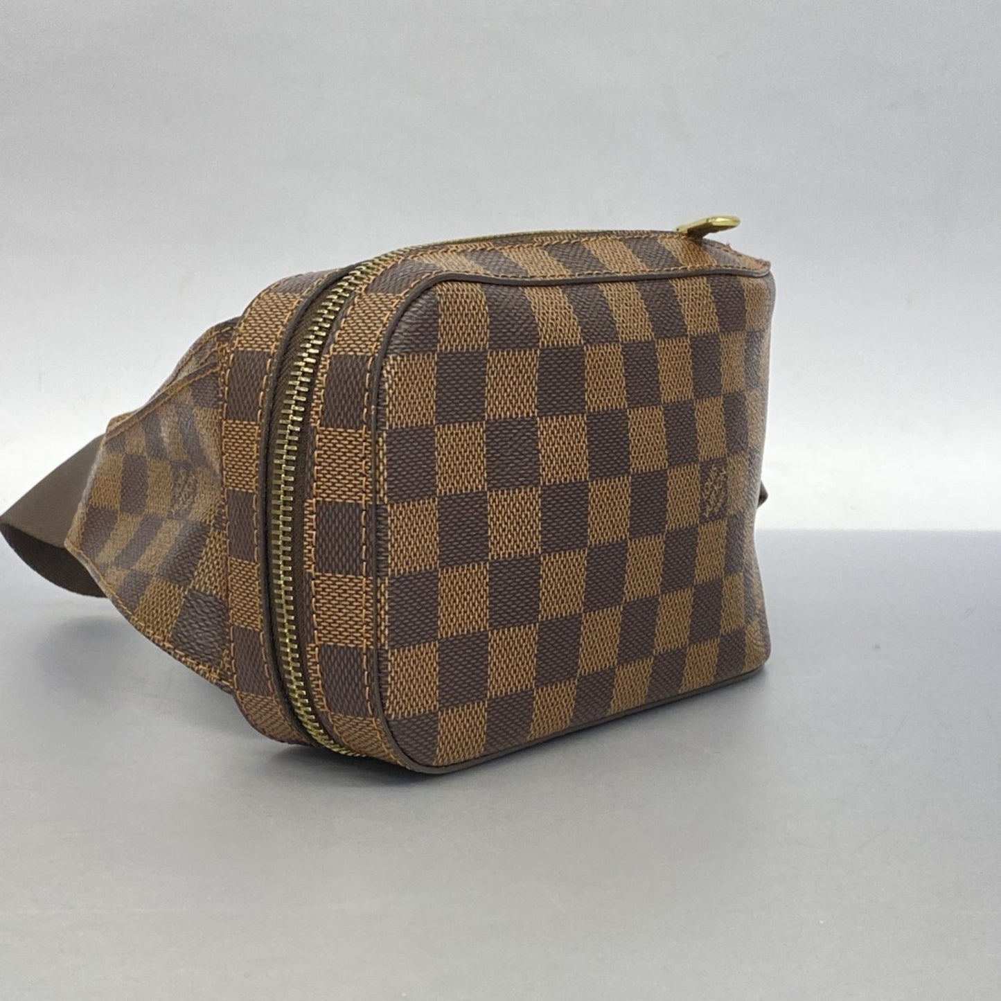 Louis Vuitton Geronimos Brown Canvas Shoulder Bag