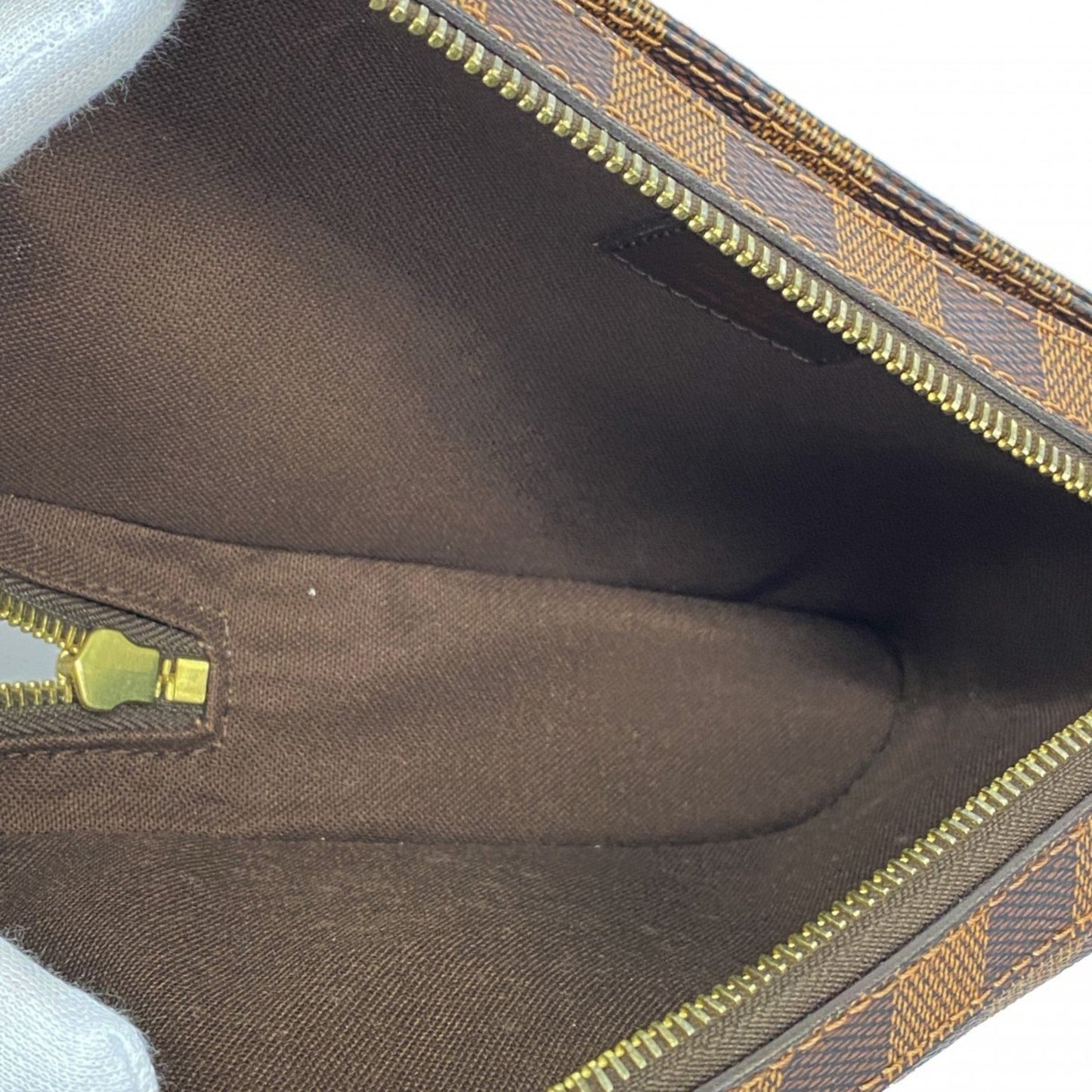 Louis Vuitton Geronimos Brown Canvas Shoulder Bag