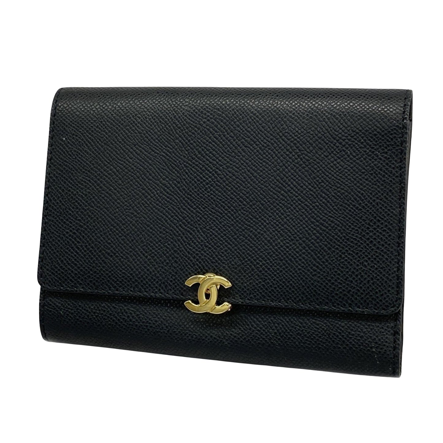 Chanel Black Leather Wallet Accessories