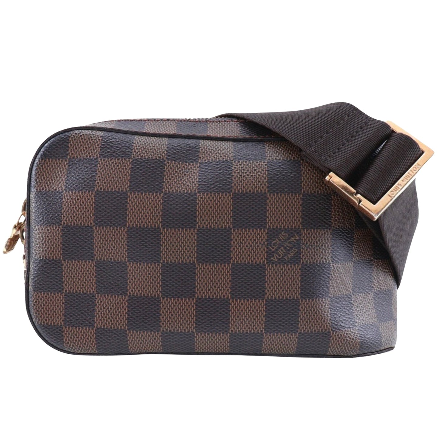 Louis Vuitton Geronimo Brown Canvas Shoulder Bag