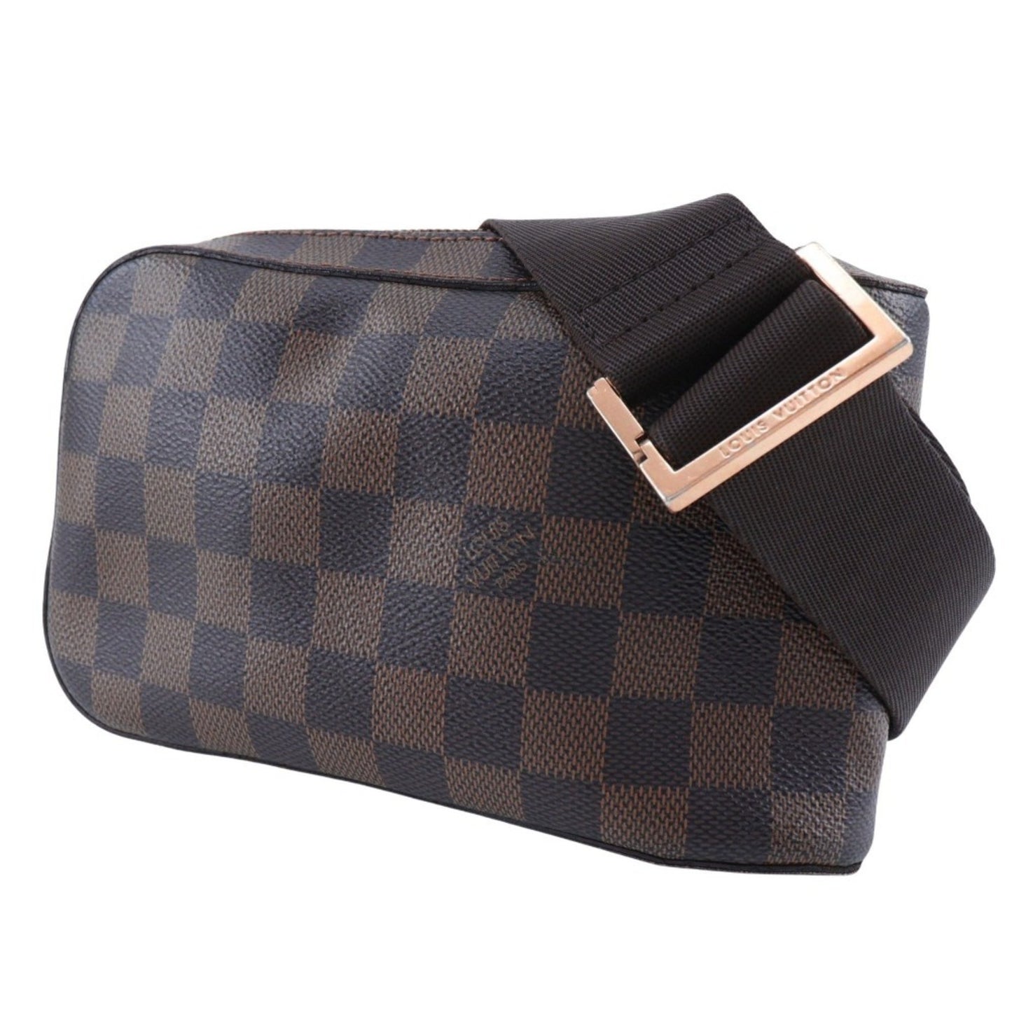 Louis Vuitton Geronimo Brown Canvas Shoulder Bag