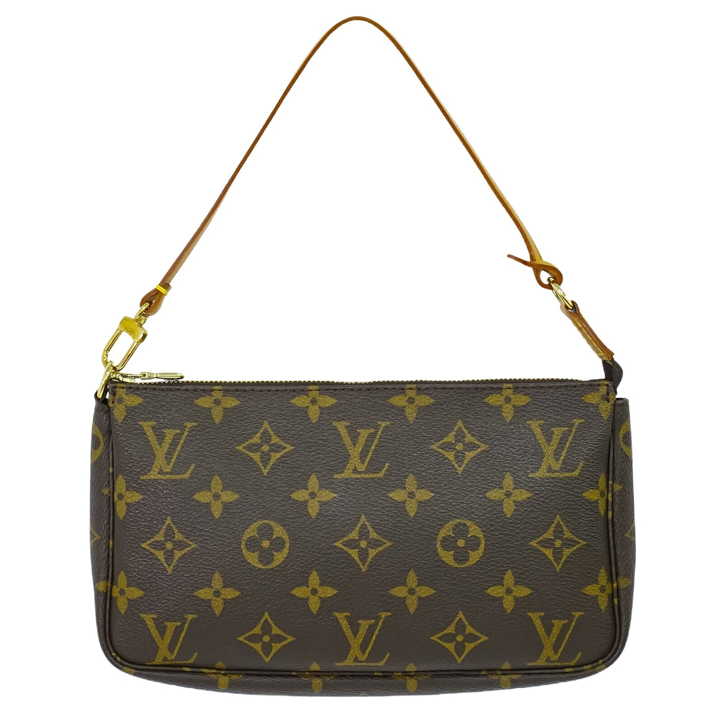 Louis Vuitton Pochette Accessoire Brown Canvas Clutch Bag